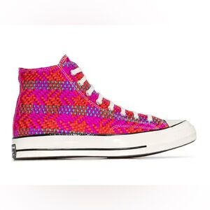 Converse Pink Chuck 70 Woven High Top Sneakers